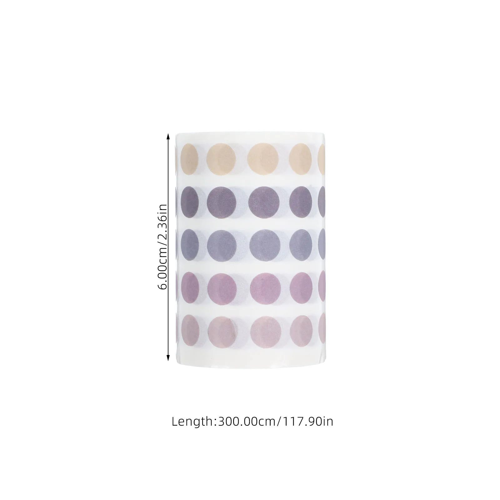 3 لفات من ملصقات شريط اشي نقطية ملصقات مستديرة ذاتية اللصق لمجلة سكرابوكينغ مخطط الديكور اشي النقاط ملصق صغير #3