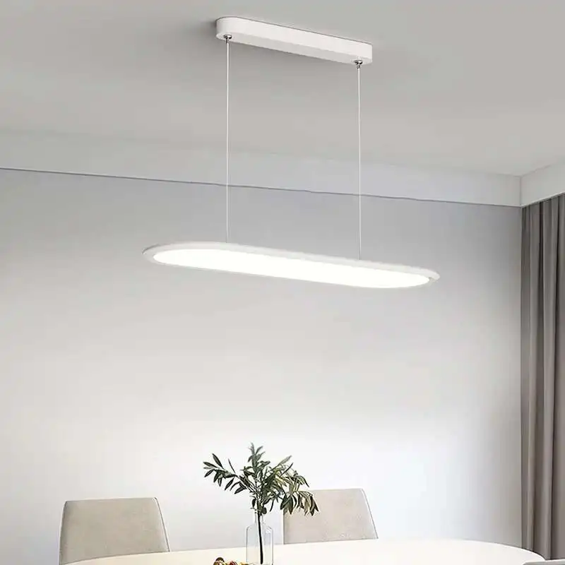 Modern Led Chandeliers Simple Lighting Dining Table Bedroom Chandeliers Living Room Hanging Glossy Interior Decor Lighting Lamps