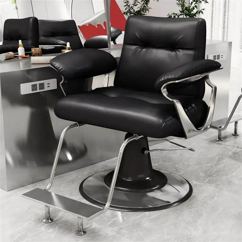 Beauty Recliner Shampoo Barber Chair Luxury Professional Barber Chair Hairdresser Equipment Cadeira De Barbeiro Salon Furniture