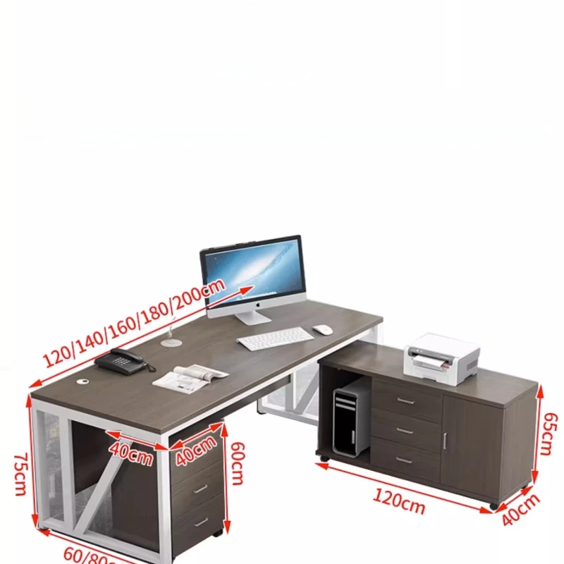 Estetyczne biurko do przechowywania, unikalne biurko narożne dla kobiet, biurko gamingowe, drewniane biurko stojące, Scrivania Da Ufficio, meble domowe