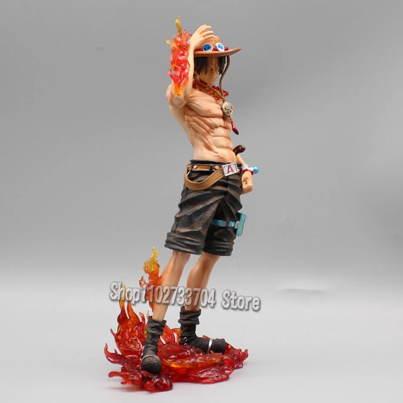 One Piece Ace Figure GK Portgas·D· Ace Flame Action Figures 24cm PVC ONE PIECE Anime Collection Model Toys Birthday Gifts