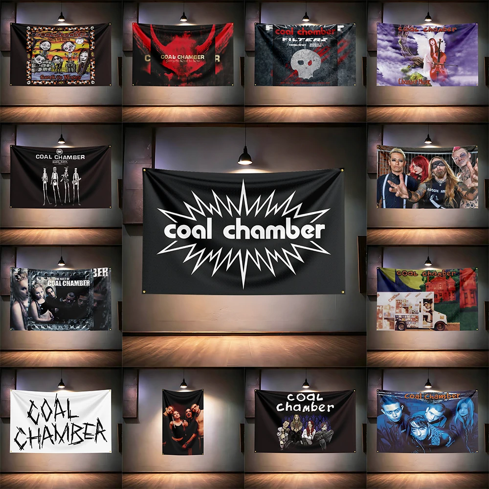 

Rock Music Flag 3x5ft for Coal Chamber Fans Banner HD Print Brass Grommet Garage Bedroom Living Room Dorm Wall Decor Tapestry