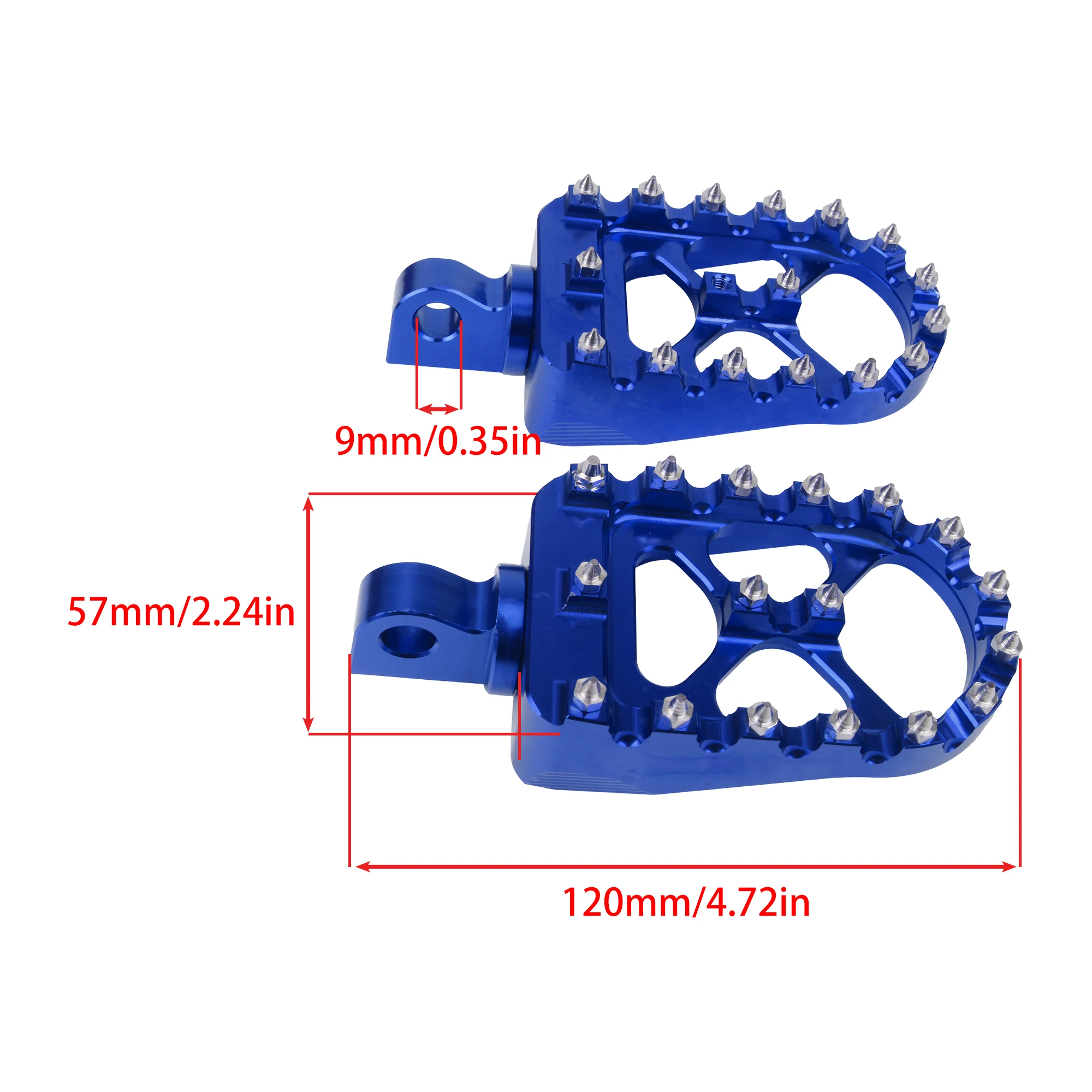Motorcycle Foot Pegs Moto Pegs 360° CNC Wide Fat Rotating For Harley Dyna Fat Bob Softail Sportster Street Bob Motocross Parts image 6