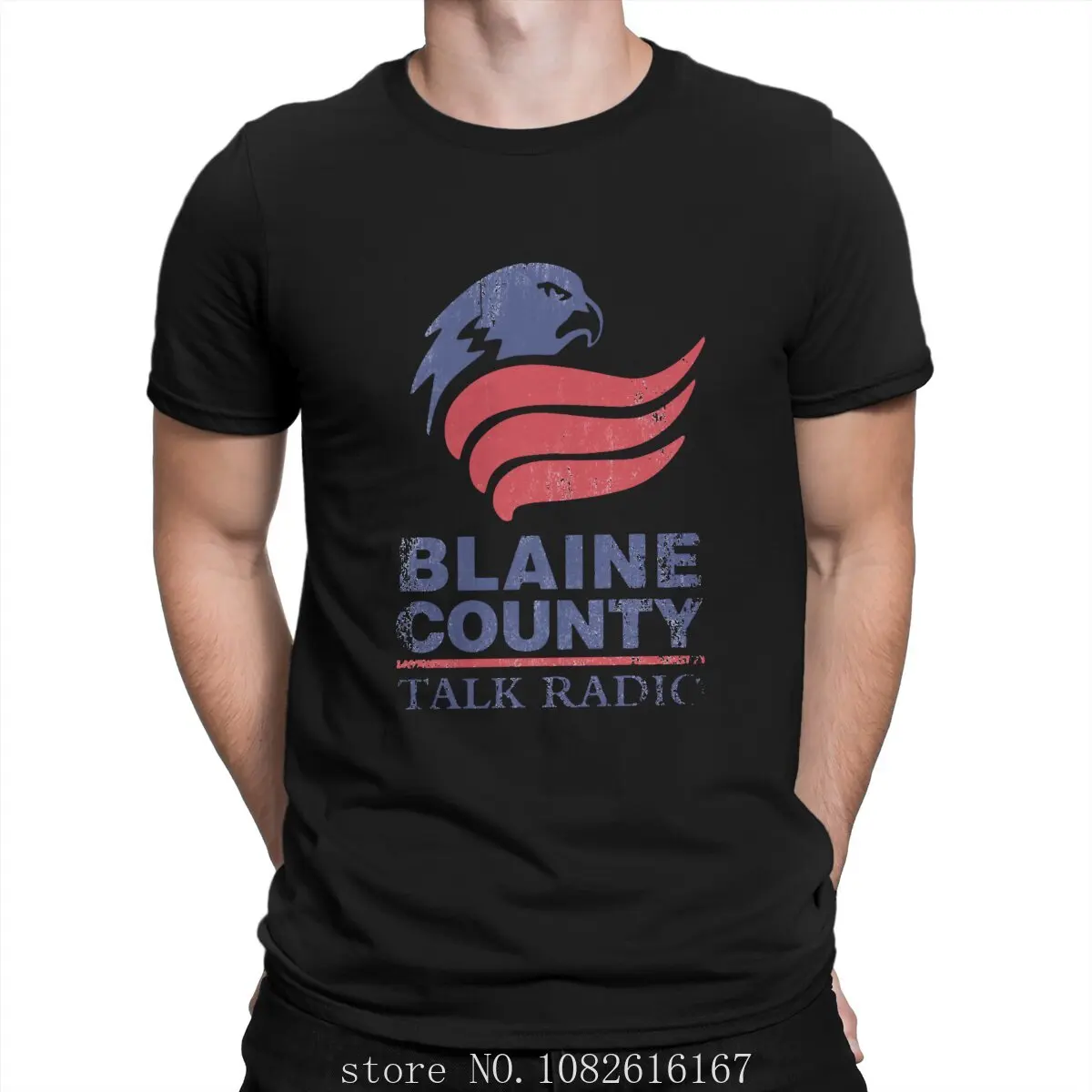 Homme Men Tee Shirt Ofertas Big Sale Grand Theft Auto GTA cotton TShirt Blaine County Talk Radio Elegant T Shirt