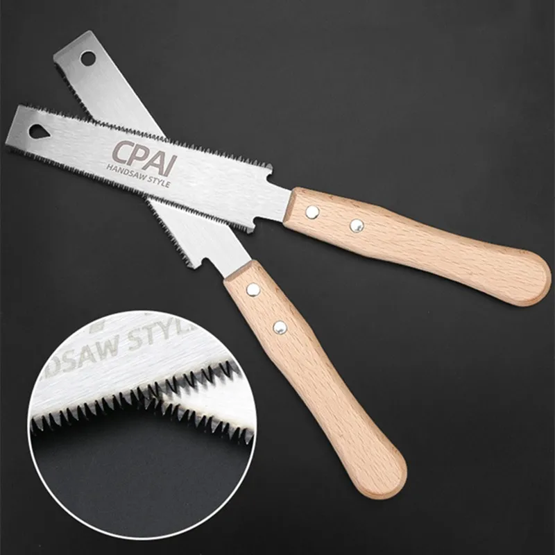 Mini Hand Saw - Fine Tooth Double-Sided Woodworking Saw for Home Use, Tree Cutting & Carpentry