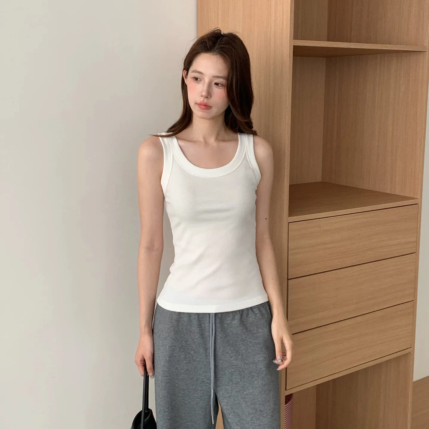 Women's High Quality New Camisole Tank Top Wear Outside Or Inner Layering Anti Exposure Beautiful Back Top