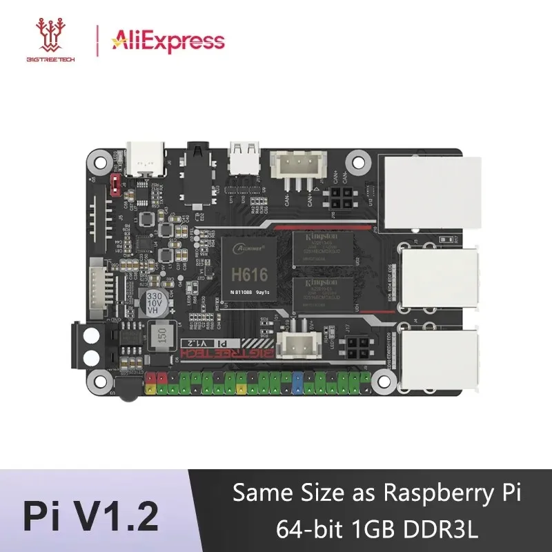

BIGTREETECH PI V1.2 Board BTT Quad Core Cortex-A53 2.4G WiFi 40Pin GPIO VS Raspberry PI 3B Orange Pi For Klipper 3D Printer DIY