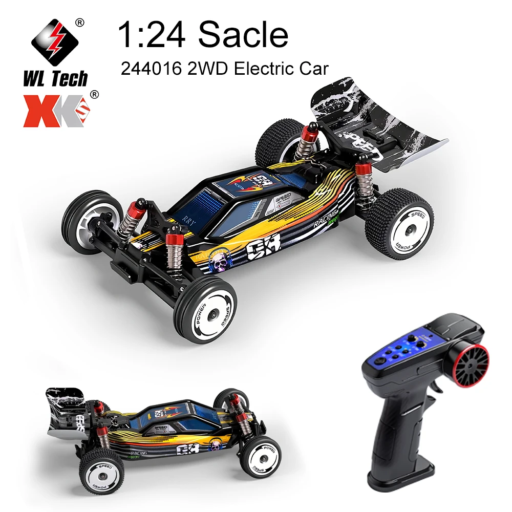 

Wltoys 244016 1:24 RC гоночный автомобиль с дистанционным управлением 25 км/ч высокоскоростной автомобиль 2,4G электрические гонки дрейфующие гусеничные игрушки для детей