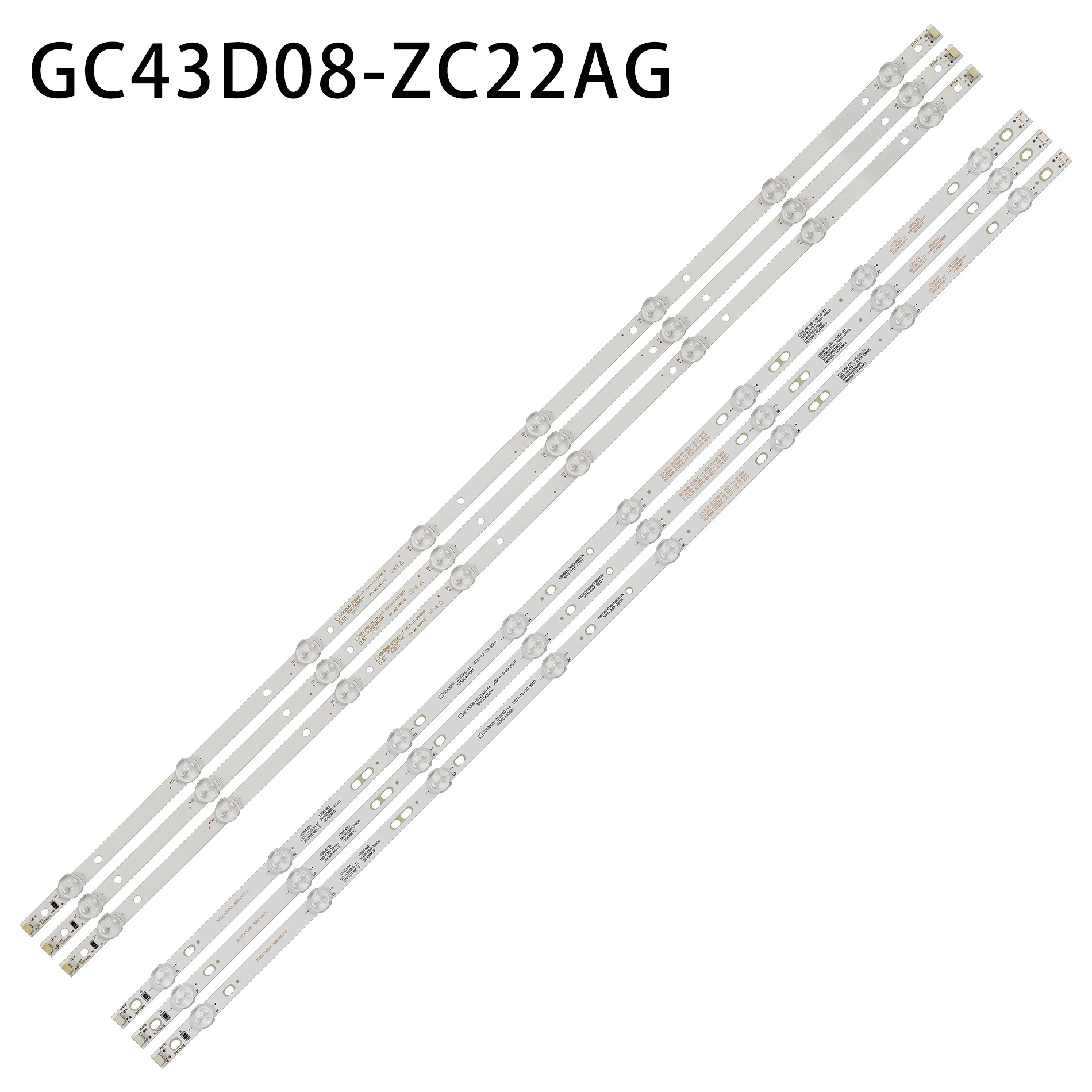 

3pcs/set LED backlight strip for Samsung UE43J5202 UE43J5272 GC43D08-ZC22AG-13 14 15 17 23 HV430FHD-NLA 303GC430044 303GC430043