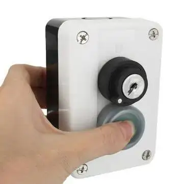 Wired ABS Waterproof Push Button Switch With Keys For Automatic Gate Opener Plastic Enclosures For Indoor And Outdoor Use