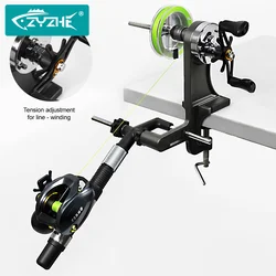 ZYZHE Fishing Line Winder Double Spool Fishing Reel Line Winding Tool High Strength Magnesium Alloy Upgraded Line Winder