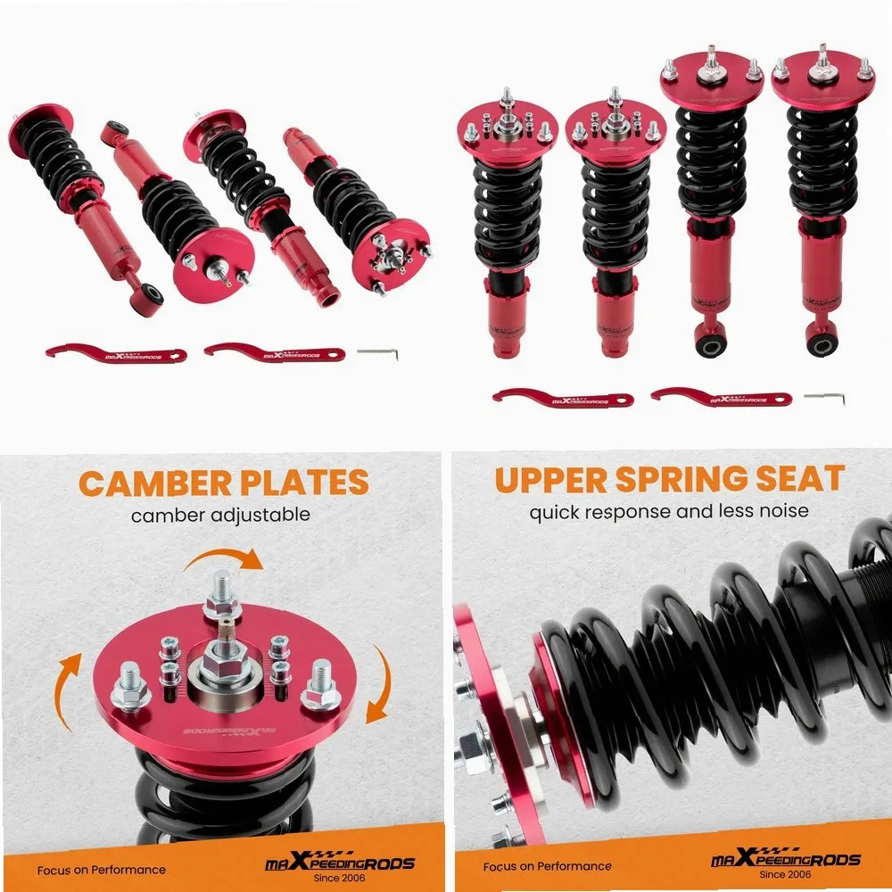 

24-Way Adjustable Coilovers for Mitsubishi Eclipse 1995-1999, Performance Suspension Kit