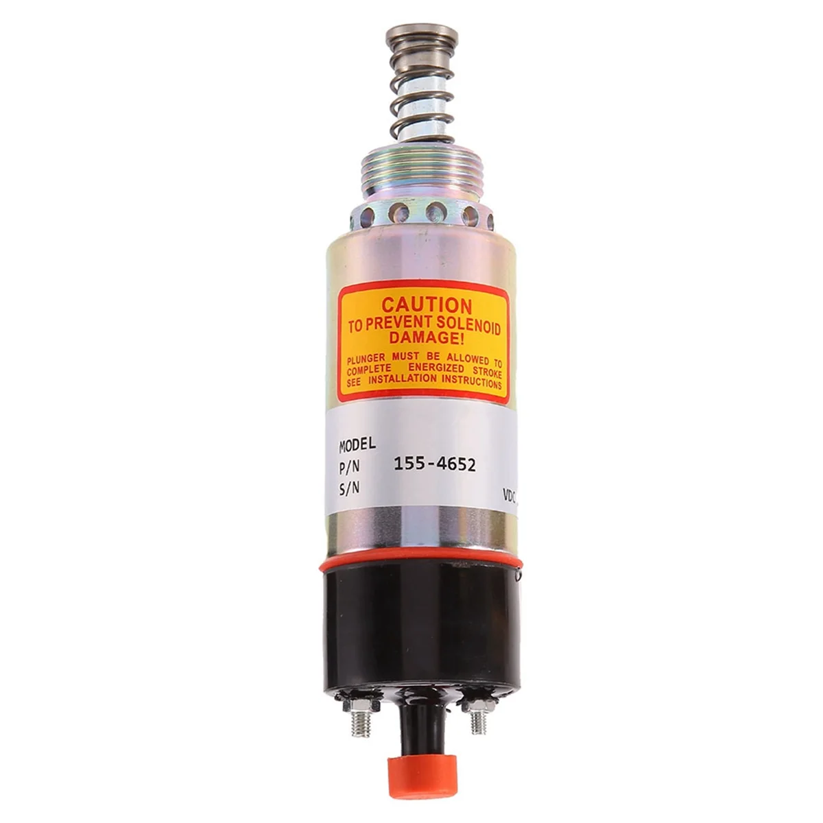 24V Stop Cut Off Solenoid Valve Fuel Flameout Shutdown Solenoid CA1554652 155-4652 1554652 for Caterpillar