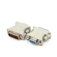 Convertidor adaptador de enchufe DVI D macho a VGA hembra VGA a DVI/24 + 5 pines macho a VGA hembra