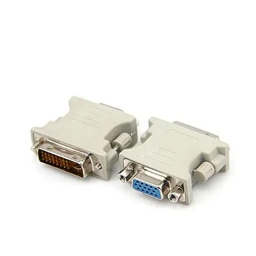 Convertidor adaptador de enchufe DVI D macho a VGA hembra VGA a DVI/24 + 5 pines macho a VGA hembra