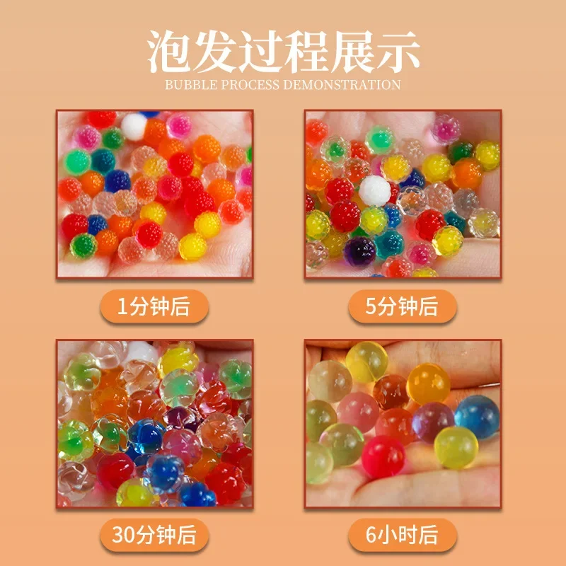 Bala de argila acrystal brinquedos infantis bola de gel de água 7-8mm arma de brinquedo balas acessórios verão ao ar livre tiro jogando