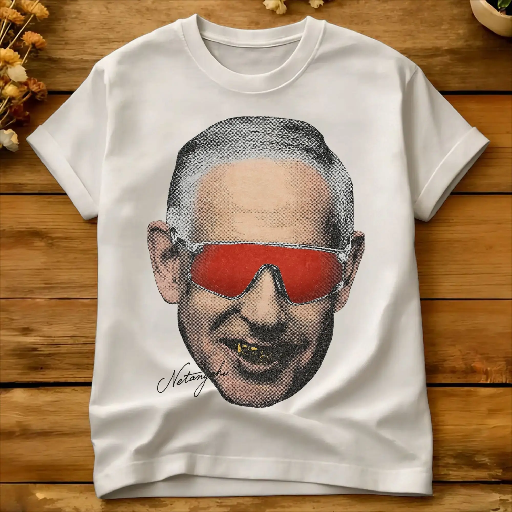 Big Thug Yahoo MEME T-Shirt Summer Benjamin Netanyahu Cotton T-Shirts For Man Casual Tee Shirt Short Sleeve Awesome Top Tees