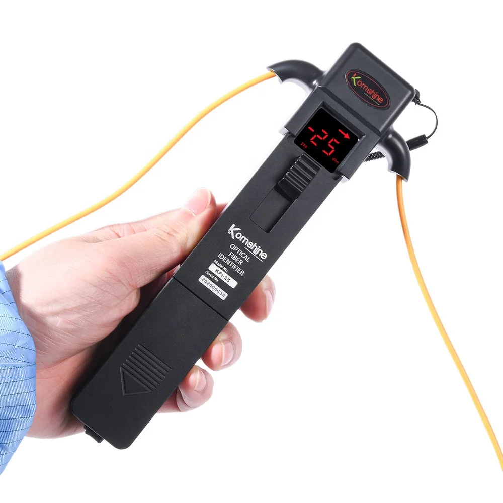 

Wholesale Factory Price FTTH Drop Fiber Optic Fiber Identifier Fiber Detector Cable Tester KFI-35 800-1700nm