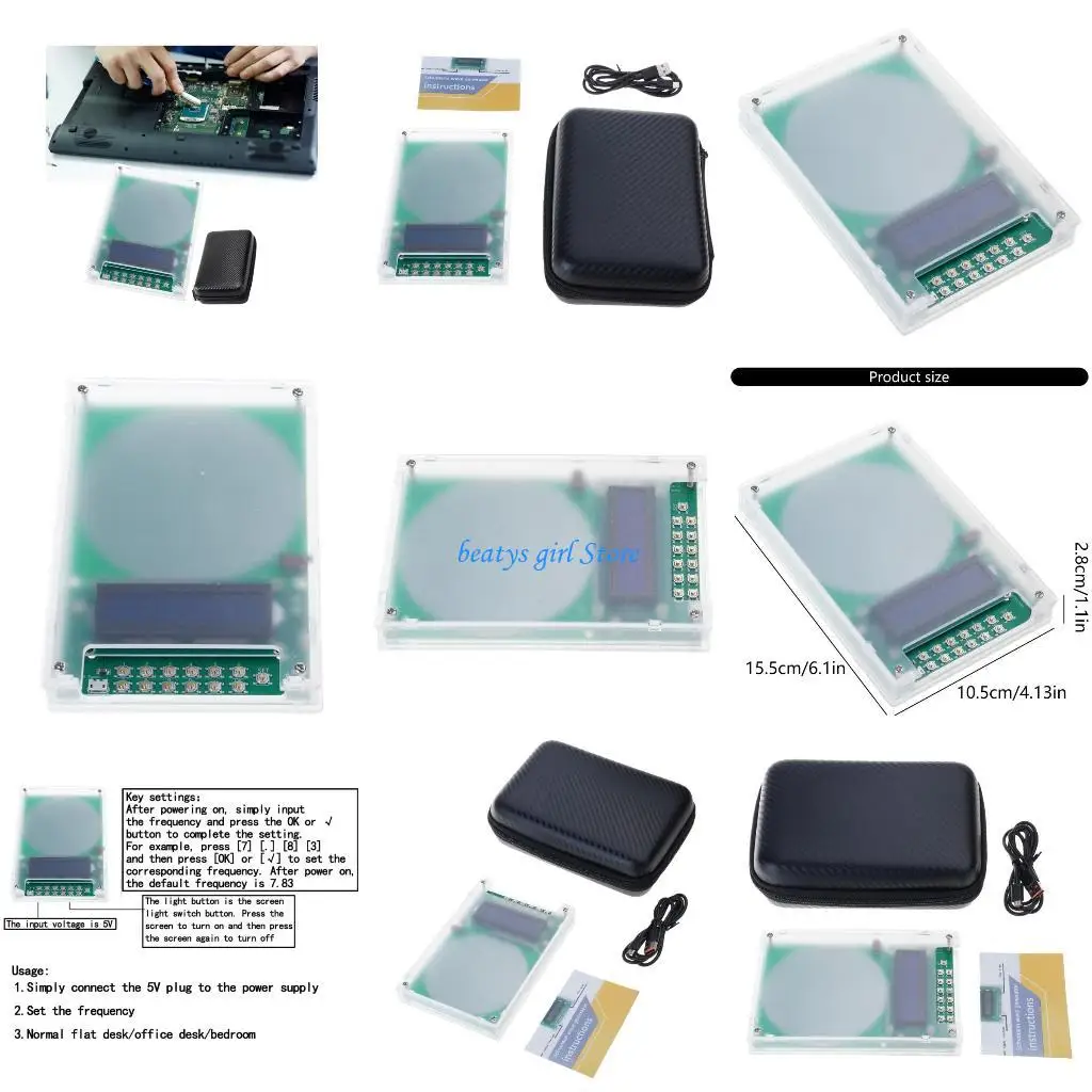 

C7AB 7.83Hz Waves Generator 0.1Hz-30000Hz Sine Generator