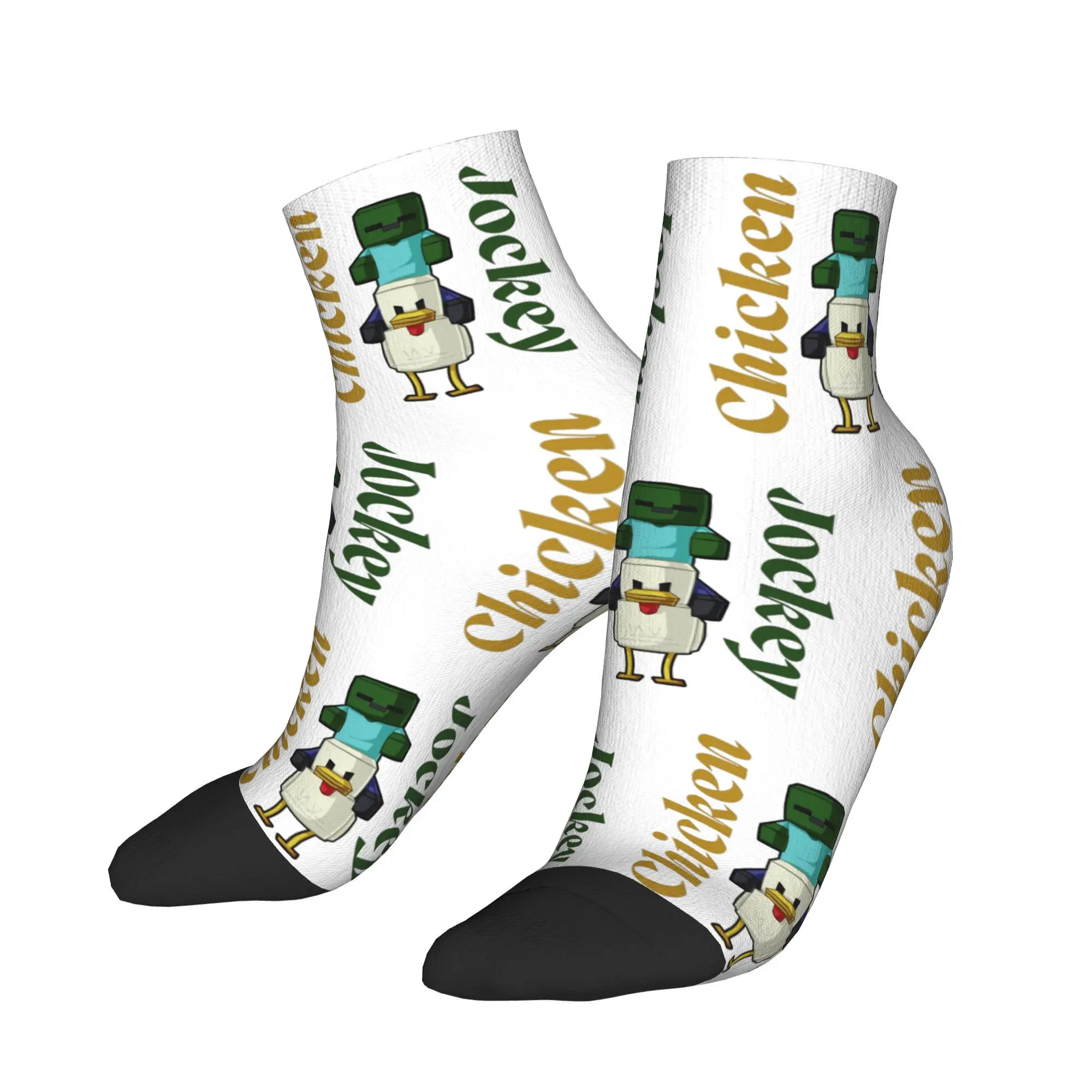 

Autumn Winter Retro Unisex Chicken Jockey Movie Zombie Funny Socks Breathable Basketball Socks