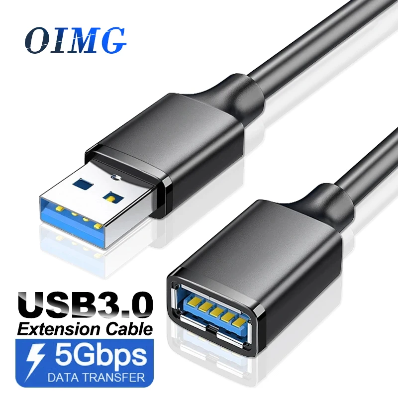 

USB 3.0 Eetension Cable 5Gbps Male to Female USB Extender Data Cable for Hard Drive Laptop PC PS4 SSD USB3.0 2.0 Extension Cable