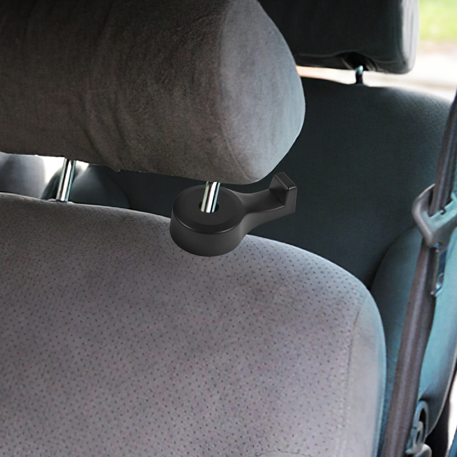

5pcs Hooks Black Headrest Hangers Rear Car Storage Hook Seat Storage Organizer Purse Holder Car Accessories Hook