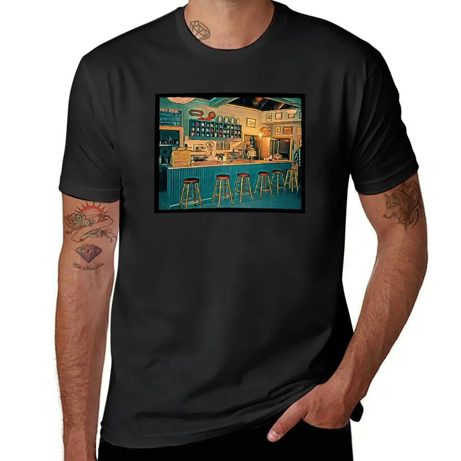 

The Diner IV T-Shirt shirts graphic summer tops mens t shirts casual stylish