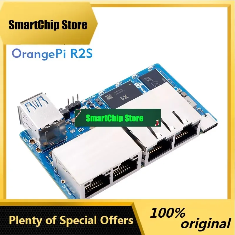SmCpOrange Pi R2s Risc-v Single Board Computer 2 Tops Npu Wifi+bt5.0 Gigabit Ethernet M2 Nvme Ssd Development Board