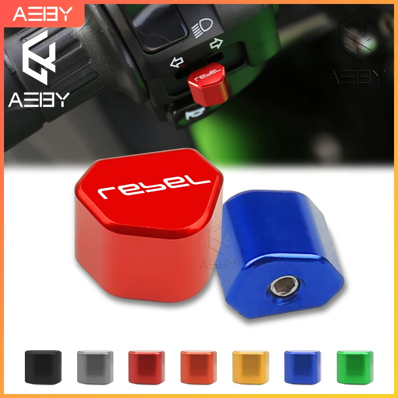 CNC Locomotive Motorcycle Turn Signal Switch Button Replace For Honda Rebel 300Rebel 500 CMX Steering Switch Accessories