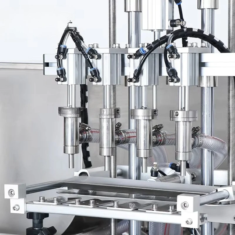 ZS-DTGT4T Desktop 4 Heads Piston Pump Paste Automatic Cheese Penumatic Filling Machine