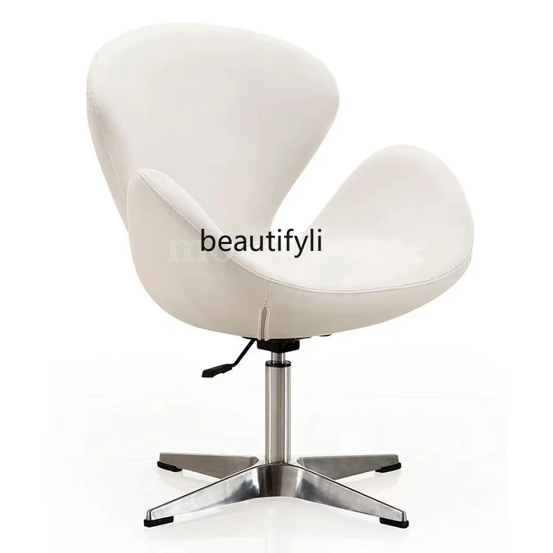 Modern Minimalist Designer Model Leisure Chair Korean Swan Chair Study Office Chair Dining Chair