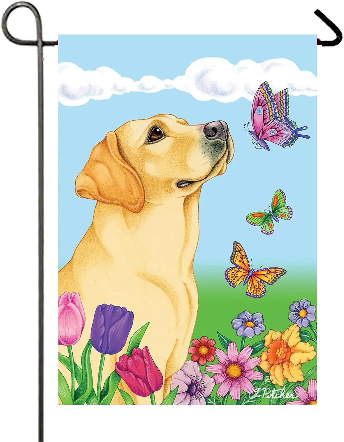 Yellow Labrador - Best of Breed Garden Flag