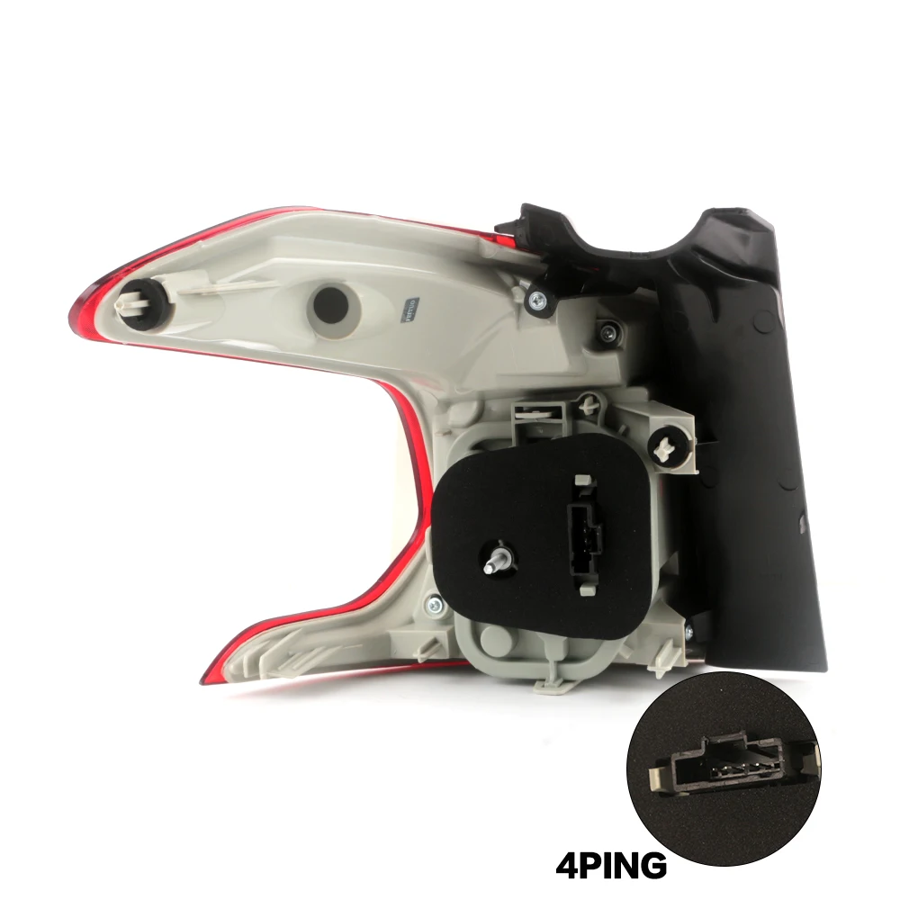 9678074280 Rear Tail Light For Peugeot 2008 2014 2015 2016 2017 Brake Turn Signal Reverse Lamp Left Right Pair