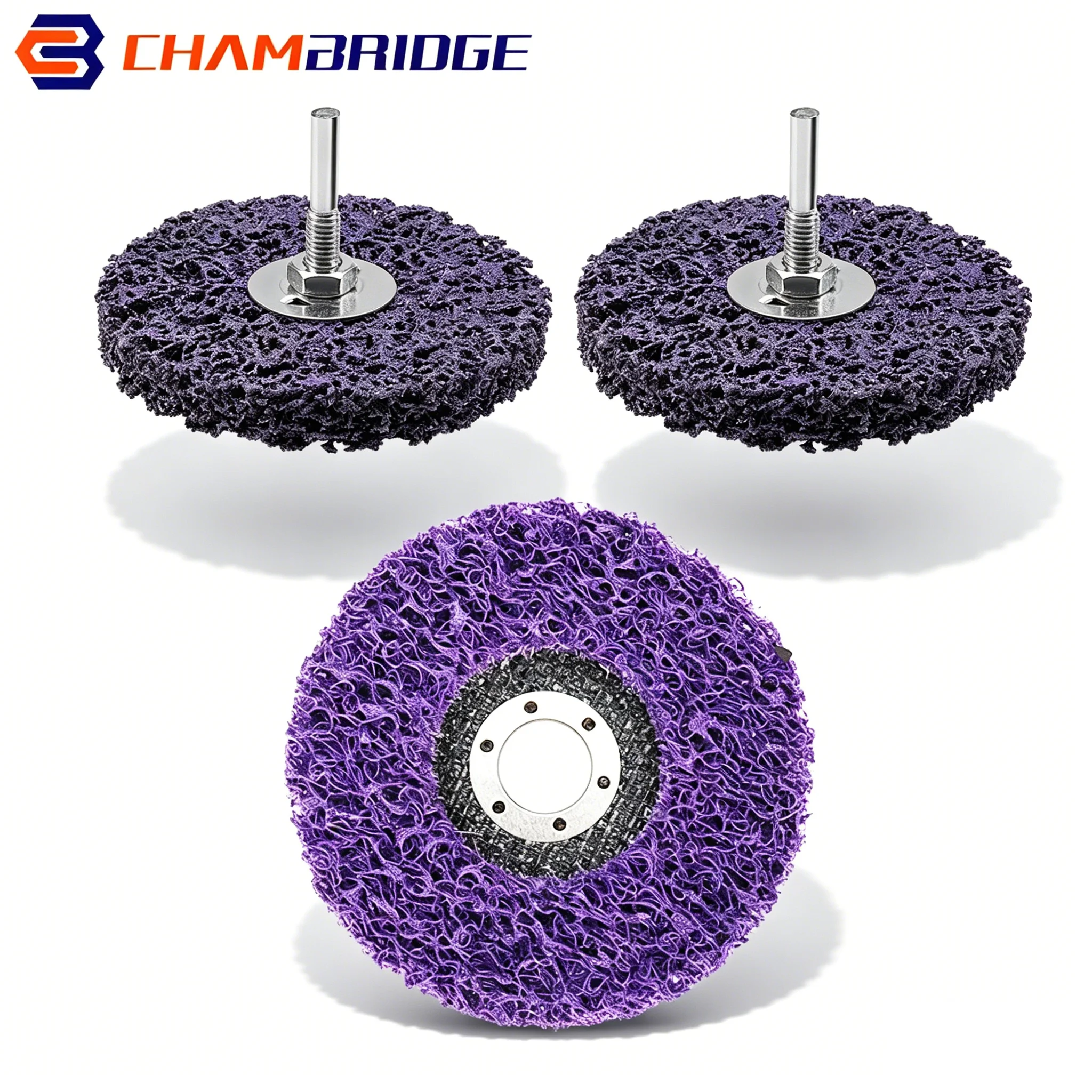 

3Pcs 4"Coral Stripe Disc Strip Discs Abrasive Stripping Wheel Quick Strip Abrasive Wheel for Metal Angle Grinder Polishing Wheel