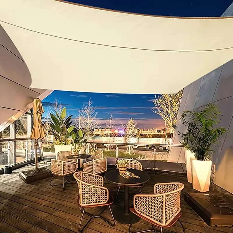 Garden Shade Cover Durable High Density Polyethylene Sun Shading HDPE 3.6x4.8m Long Service Sun Shade Sails