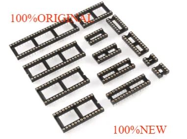 10PCS Round Hole IC socket Connector DIP 6 8 14 16 18 20 24 28 32 40 pin Sockets in shock new original  pins ！！