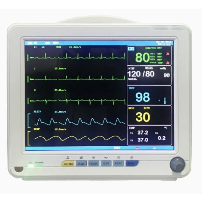 2026 Veterinary Multiparameter 12 Inch Vet Patient Monitor for Animal Care and Supplies