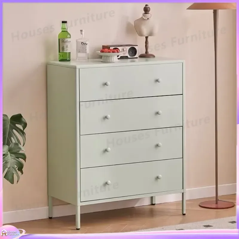 4 Drawer Shoe Cabinet Steel Storage Organizer Modular Sideboard Buffet Cupboard for Living Room Kitchen Hotel Home Furniture view 4