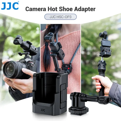 Imagen 2 del producto Adaptador de montaje de zapata JJC Clod para cámara DJI Osmo Pocket 3 con adaptador de expansión DJI Pocket 3 para accesorios de montaje de zapata DSLR