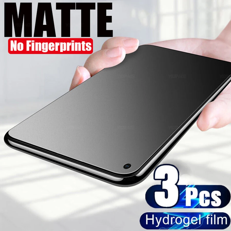 3Pcs Matte Frosted Hydrogel Film For Xiaomi Redmi Note 10 10S 11 SE 11E 11S 11T 12 12S 12T 12E 13 Pro Max Plus Screen Protector