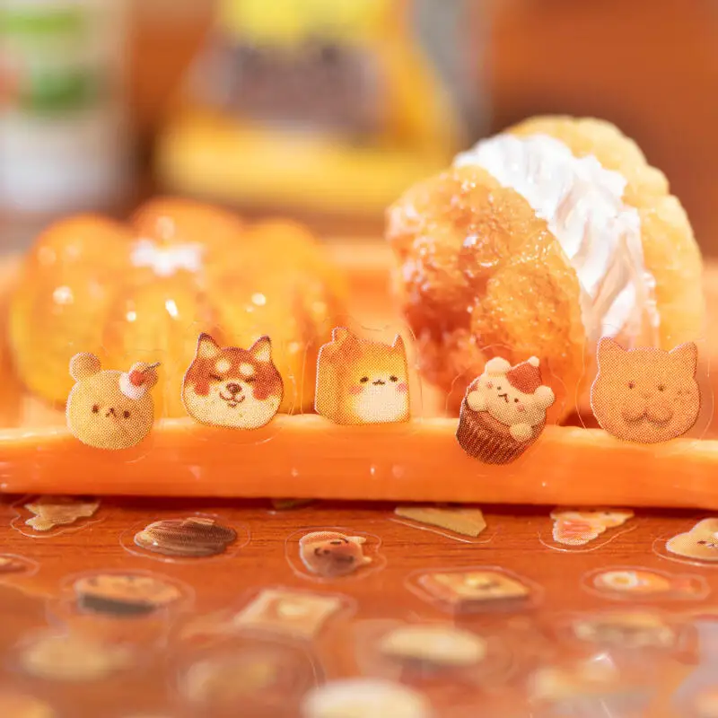 Card Lover18 Uds. [Serie feliz] Material PET Mini patrones pegatinas lindas múltiples temas álbum de recortes diario pegatinas de papelería