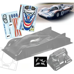 TC956 1/10 Porschee 956 Clear body shell, 190mm width,258mm wheelbase for Tamiya TT-01 TT-02