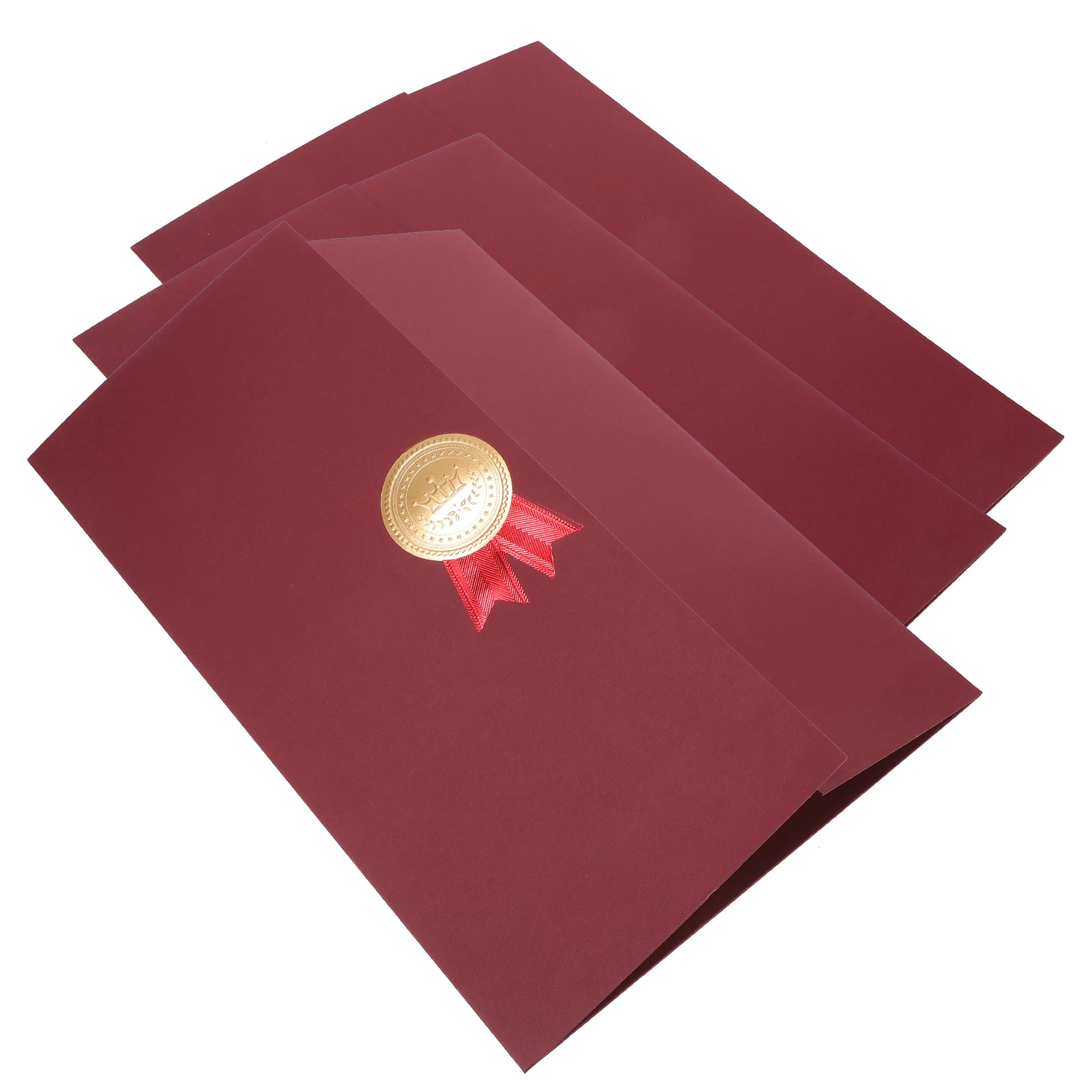 

3pcs Certificate Cover Paper Protective Keepsake Envelope Holder College Diploma Award Stationery Document Folder