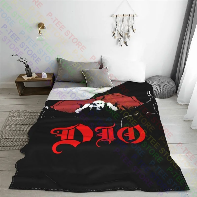 Ronnie James Dio Rock Band Haven & Hell Black Sabath Blanket Bedding Super Soft Decorative Sofa