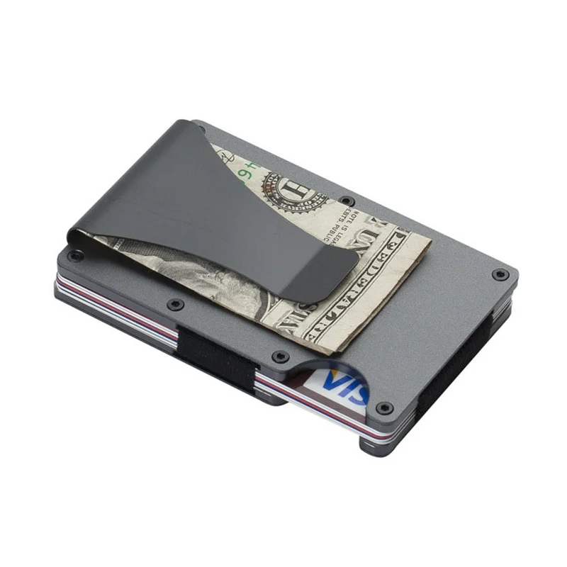 Porta Carte Credito Uomo Business Credit Card Holder Male Wallet Pasjeshouder Purse for Men Minimalist Porte Grise Rfid Luxury