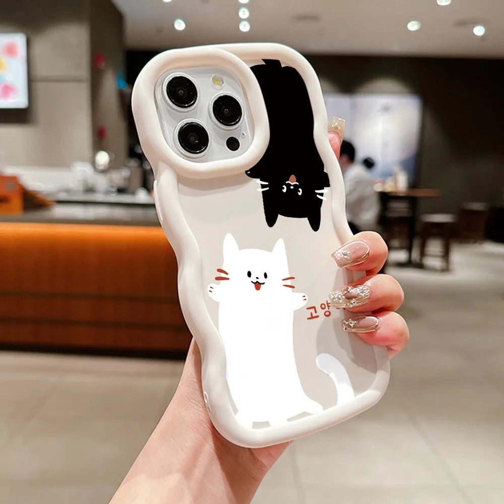 حافظة لهاتف سامسونج جالاكسي S25 S24 S23 S22 S21 S20 FE Ultra Plus 5G Wave Candy Soft Capa Cover Funda