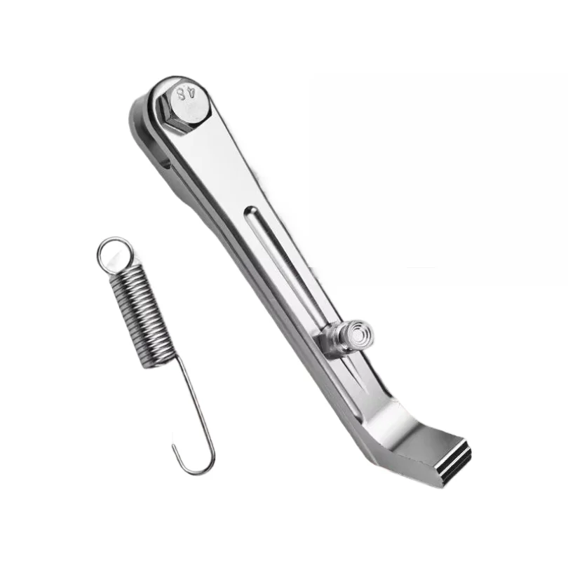 1 Set Aluminum Alloy Edge Bracket Wear-resistant Motorcycle Side Bracket Short CNC Single-sided Foot Brace