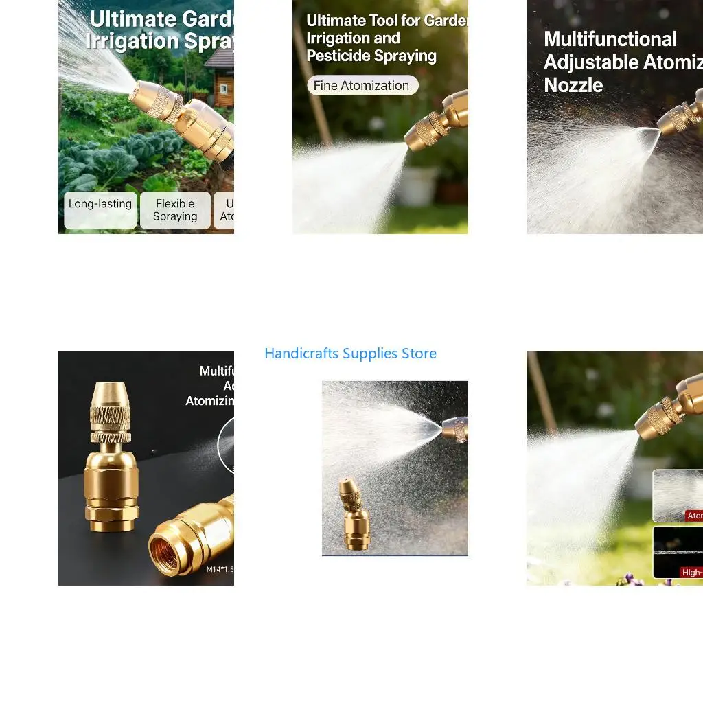 R1WA Ergonomic Brass Sprayed Nozzle With Adjustable Flows For Comfortable Gardening And Farming Horticulture Applications
