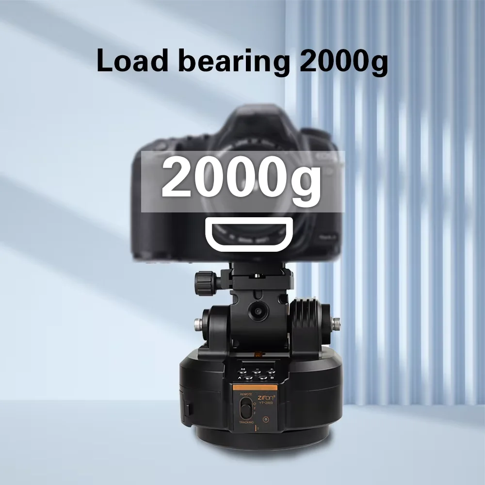Zifon YT-2000 Smart Following Motorized Pan Rotating Panoramic Horizontal 360 °   دوران للهواتف كاميرات البث المباشر