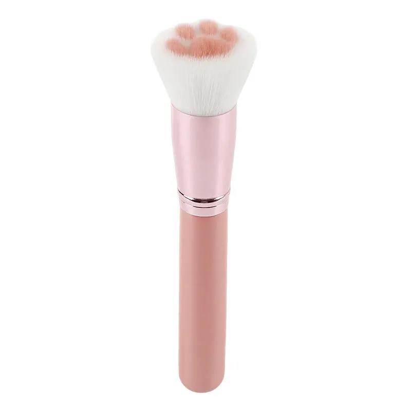 Pincel de maquiagem de pata, maquiagem macia à prova de manchas, não machuca o rosto, base única, blush, ferramentas de maquiagem multifuncionais